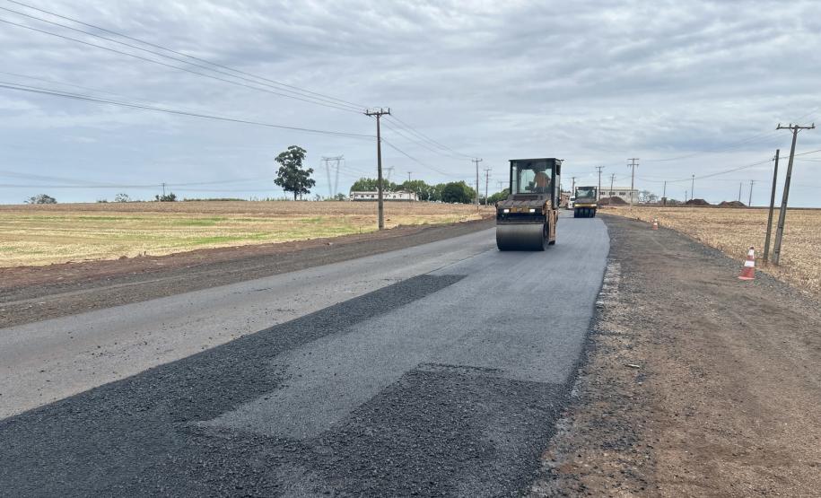 Rodovia entre Vera Cruz do Oeste e São Pedro do Iguaçu tem serviços na pista
