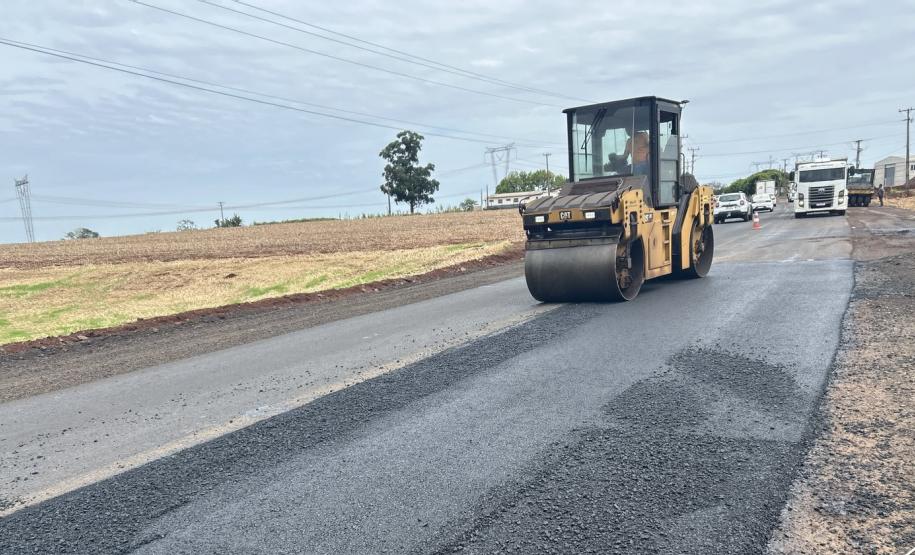 Rodovia entre Vera Cruz do Oeste e São Pedro do Iguaçu tem serviços na pista