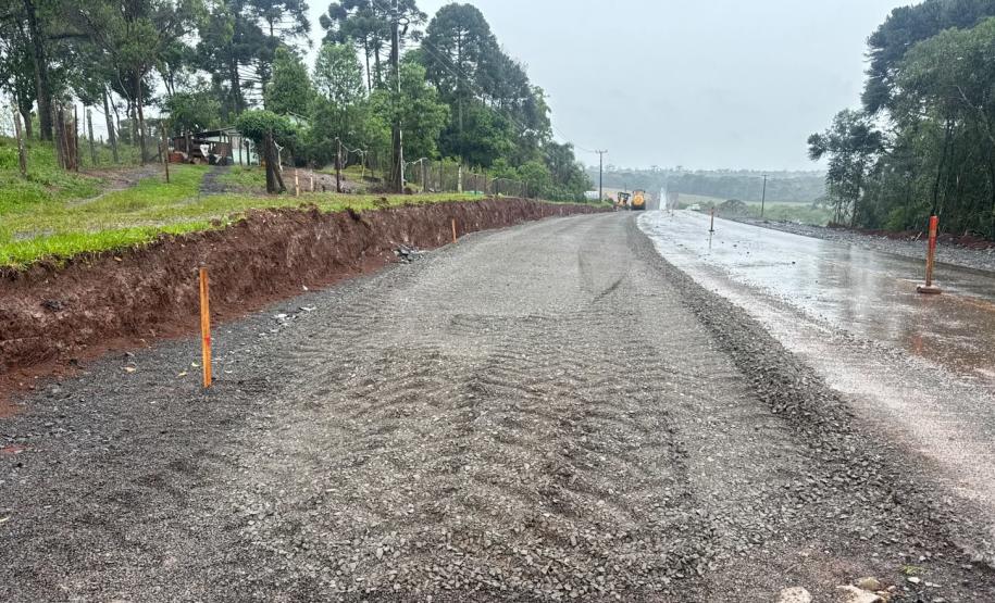 Avançam as obras de restauração em concreto entre Manoel Ribas e Pitanga