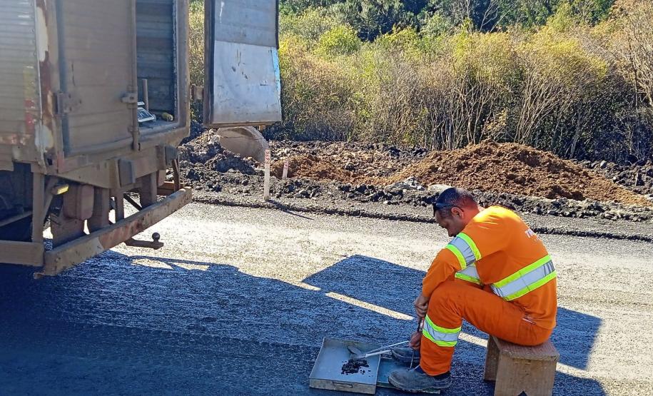 Duplicação em concreto de rodovia entre Pitanga e Turvo chega a 57%