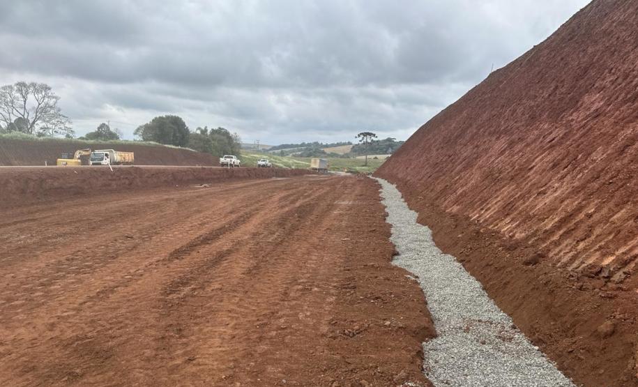 Duplicação em concreto de rodovia entre Pitanga e Turvo chega a 57%
