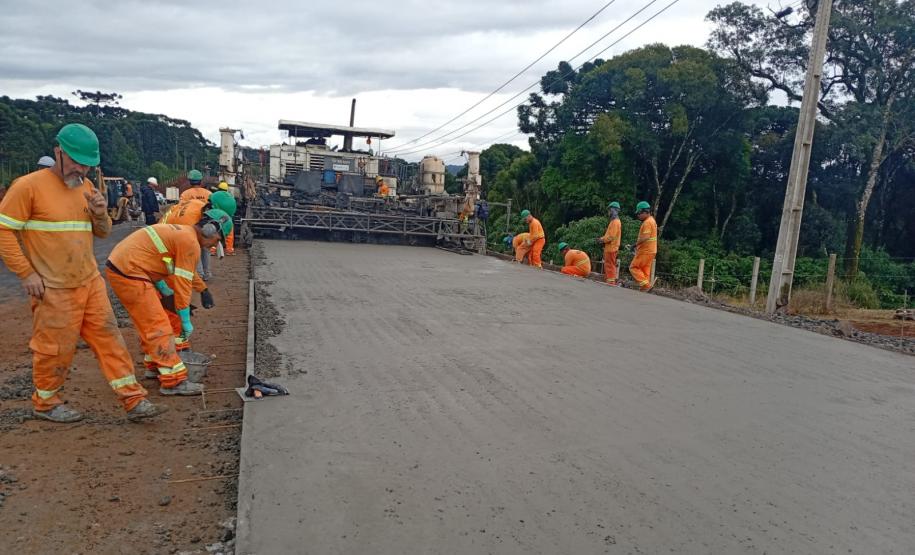 PRC-466 duplicação entre Turvo e Palmeirinha 70%