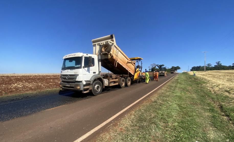 Rodovia de Marechal Cândido Rondon tem pare-e-siga para obras do DER/PR